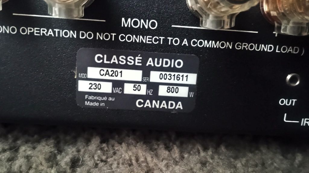 Classe CP-47.5 preamp & Classe CA-201 amp