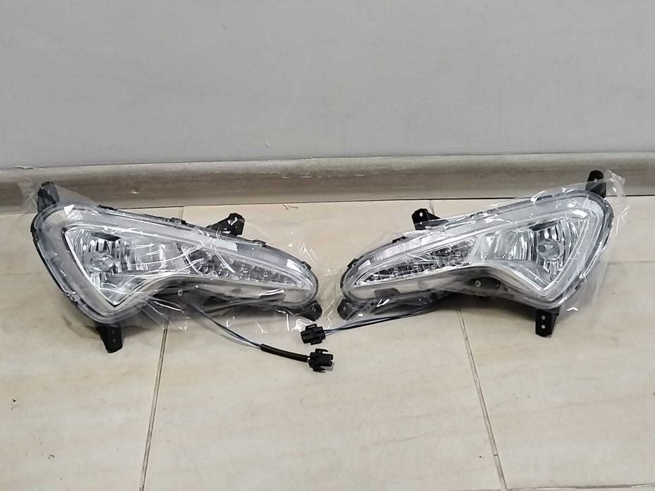 Туманики диодные на Hyundai Accent/Solaris/Kia Rio с 2010 по24г