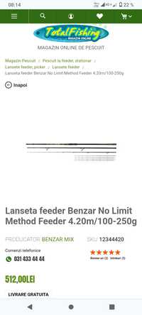 Lanseta feeder benzar no limit 420