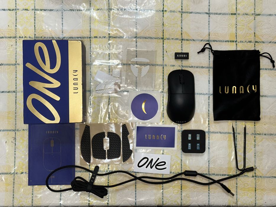 O’yin uchun sichqoncha (Игровая мышка/мышь) Lunacy One Black (LMOB)