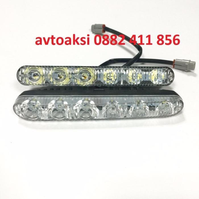 Led-DRL светлини с Лупи 6000к с 6 мощни диода модел P1636
