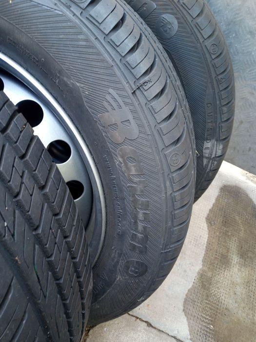 Anvelope de vara +jante (rezerve nefolosite) logan,sandero185 65 15