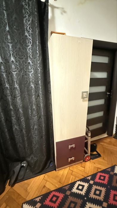 Dulap soldat cu rafturi si doua sertare