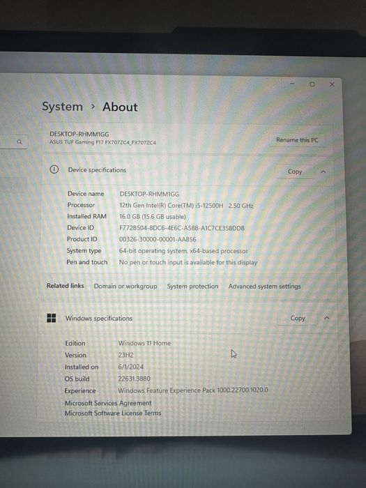 Laptop Gaming ASUS TUF F17