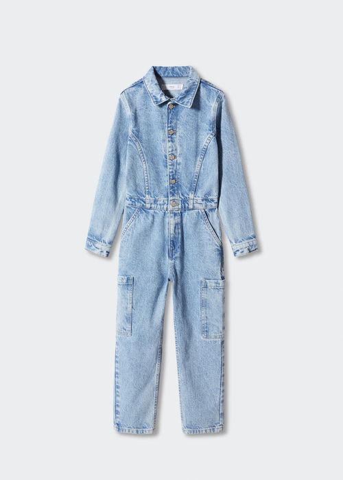 Нов MANGO дънков гащеризон, размер за 10 годишни