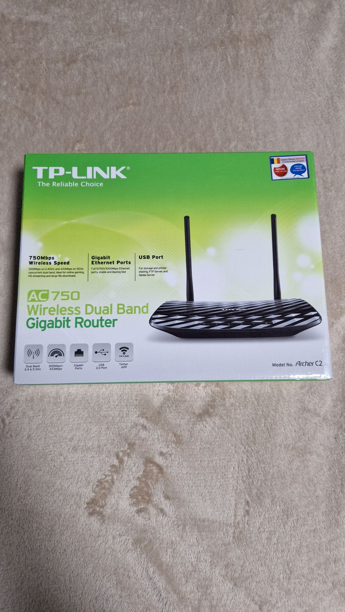 TP-link Archer C2 si Range Extender D-Link DAP-1330