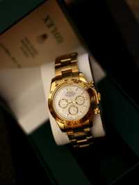 Rolex Daytona Gold WHITE nou automatic, poze reale