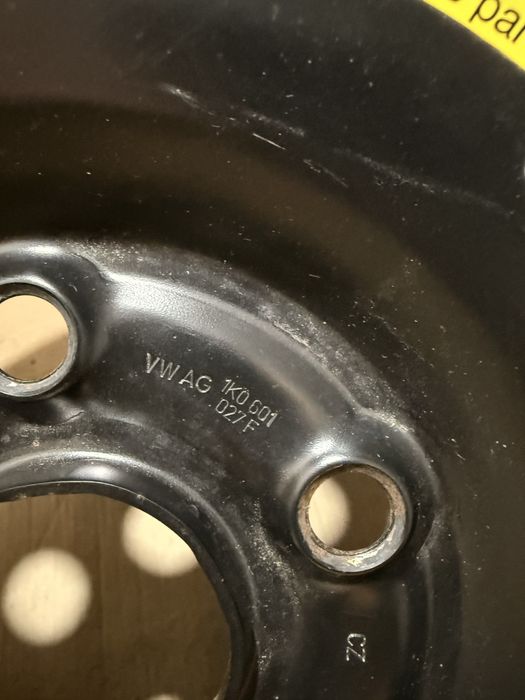 Roata rezerva slim 125/70 R16 5x112 central 57.1 VW Skoda Seat Audi