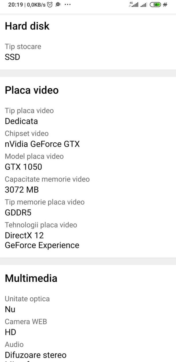Laptop Lenovo L-340 I5 GTX 1050
