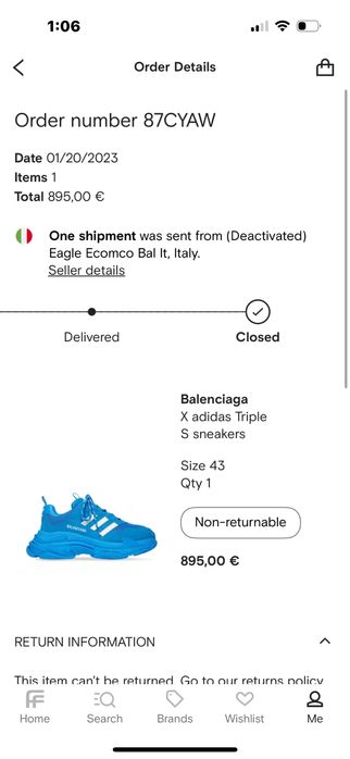 Balenciaga x Adidas Triple S 100% оригинални обувки