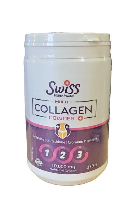 Swiss Bork Multi Collagen Powder 10000 mg за кожа, стави, нокти и тяло