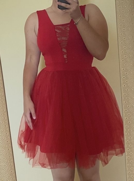 Rochie de ocazie cu tull