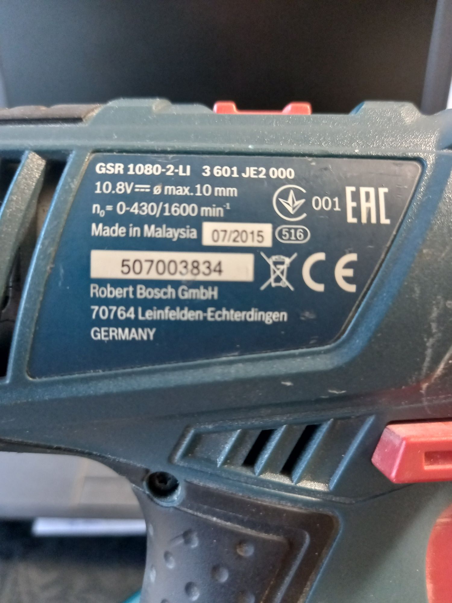 Bosch  GSR 1080-2-LI