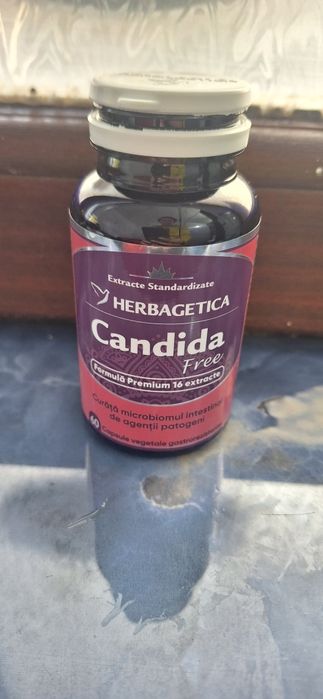 Tratament candidoza eficient Herbagetica/30 lei/60 capsule