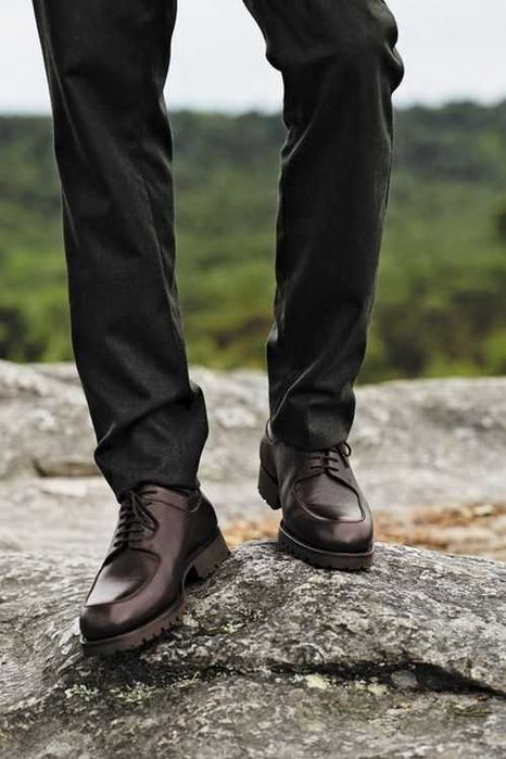 Pantofi derby 43 43.5 split toe KALMAN KALMAN piele naturala moale