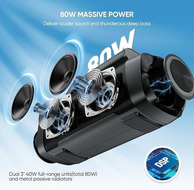 AKONE Преносима външна Bluetooth тонколона