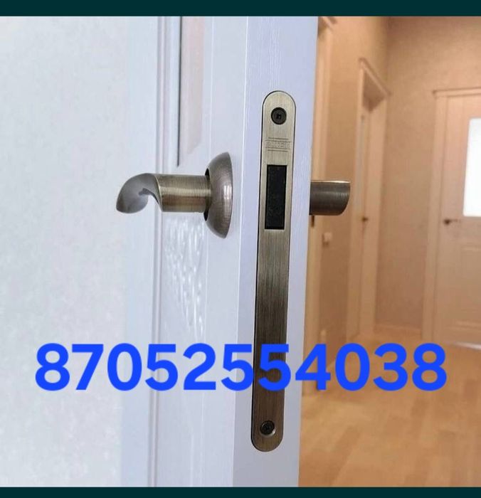 Установка межкомнатных дверей 18тысяч тенге.