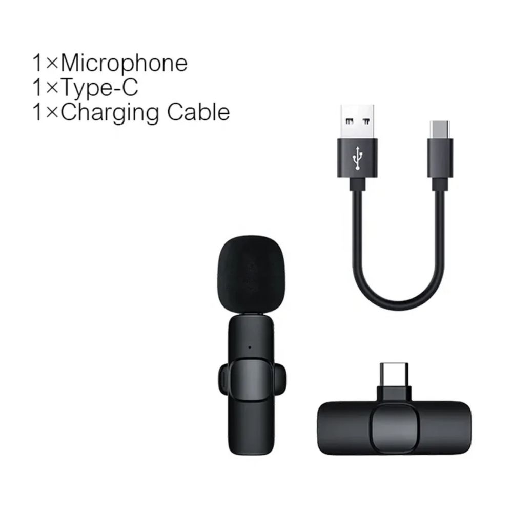 Lavalieră pentru telefon - microfon wireless k8 tip c/iphone