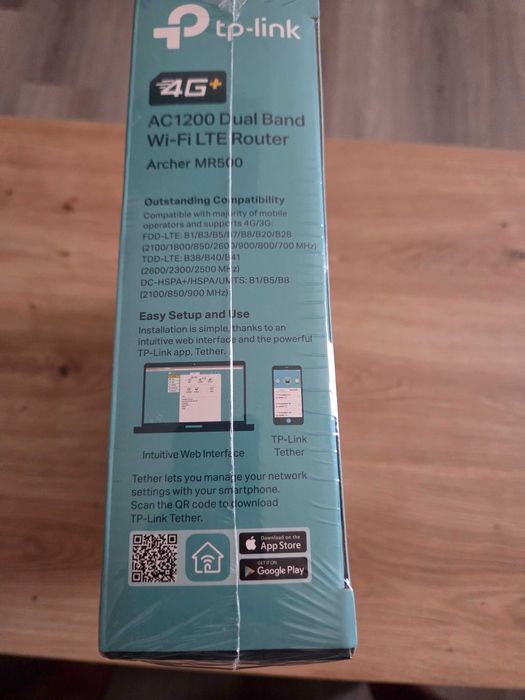 Router sigilat 4g+ Tp-link MR500 cu cartela liber de rețea