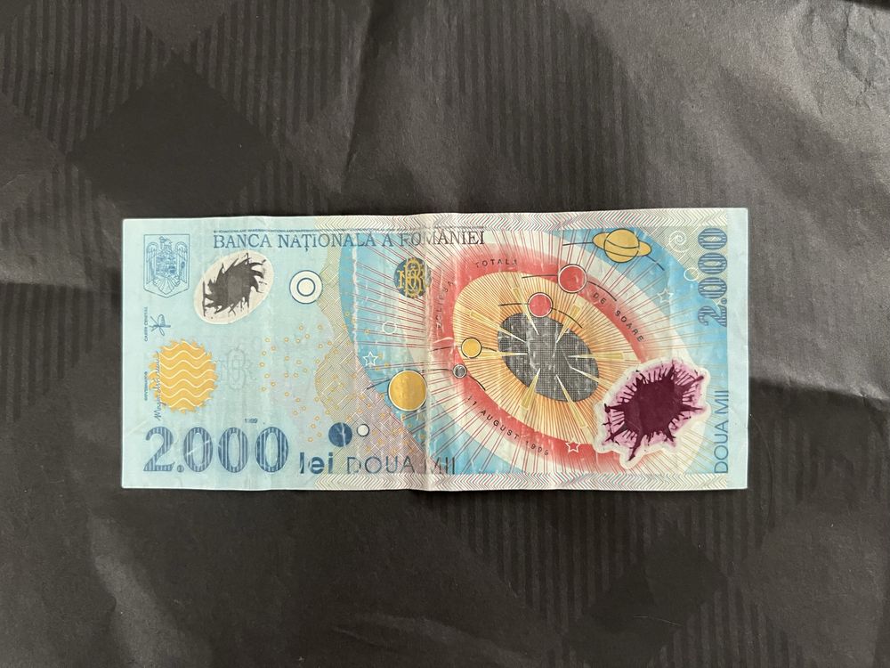 Banconta 2.000 lei „Eclipsa” (1999), Seria A, stare circulată