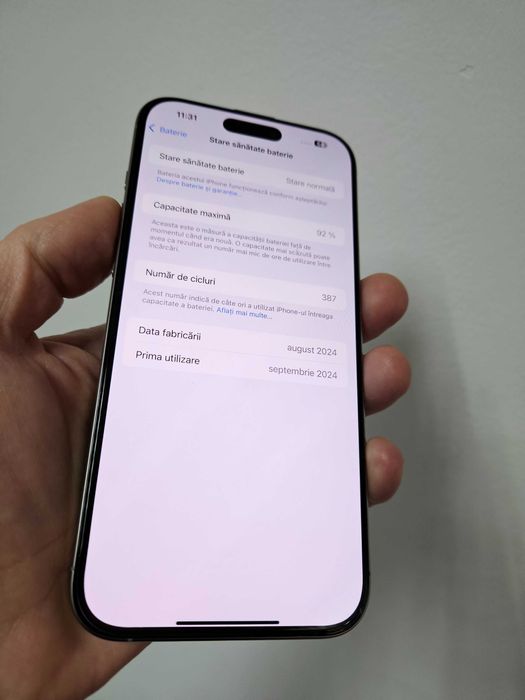 Iphone 16 Pro Max 256 gb 92% bateria.