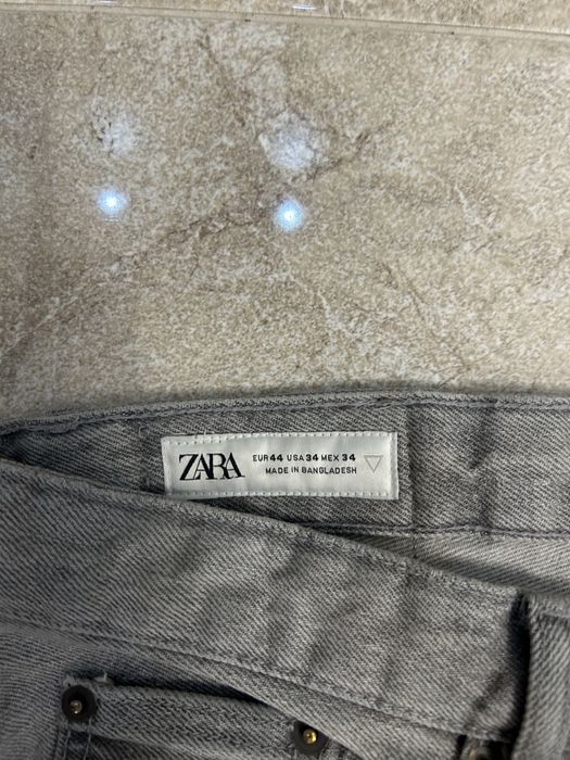 Сиви Дънки Zara - Straight fit