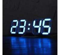 Настолен 3D LED часовник 3638L, календар, термометър, 0°C до 50°C