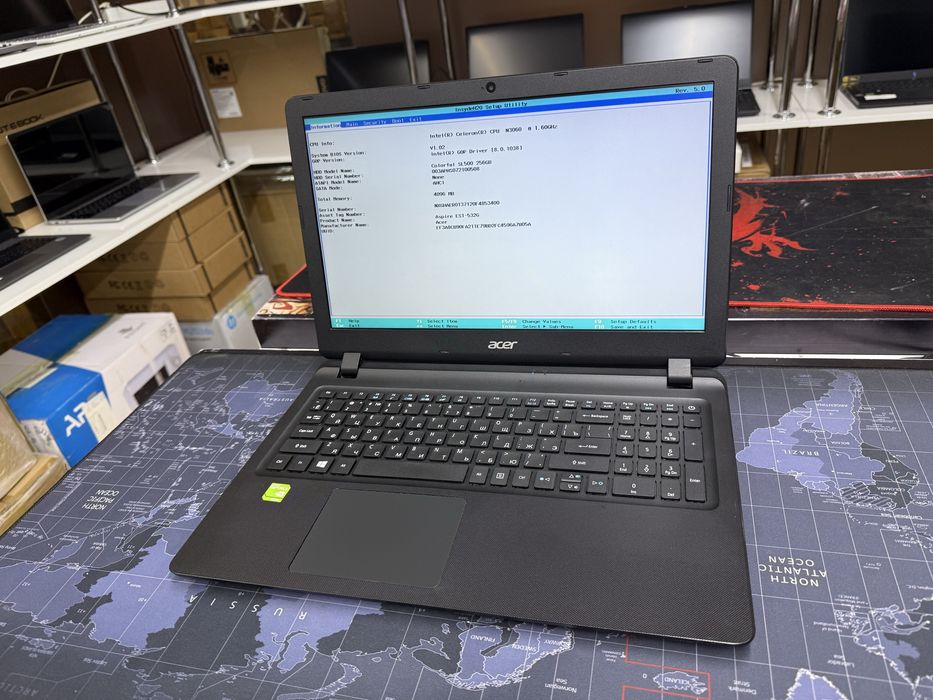 Ноутбук Acer ES15 - Celeron N3060/4Gb/SSD256Gb/Geforce920MX