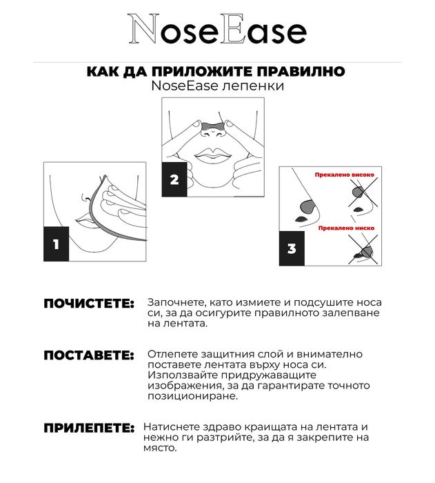 NoseEase - лепенки за нос, които продобряват дишането