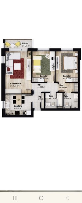 Apartqment 3 camere nou Coresi etaj 9  priveliste zona premium Coresi