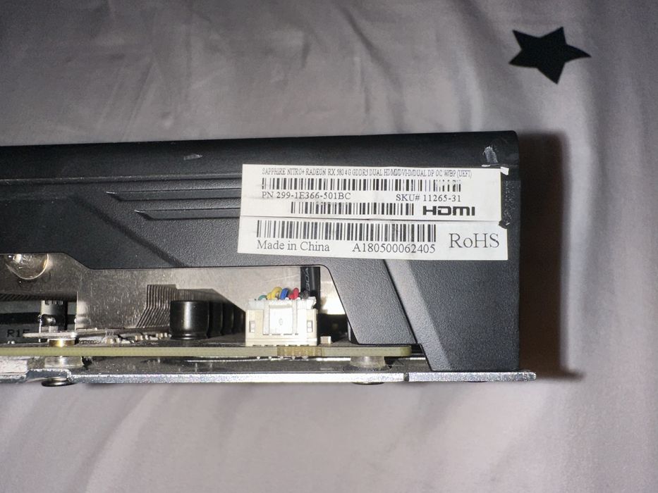 placa video Amd rx 580 series 4GB GDDR5