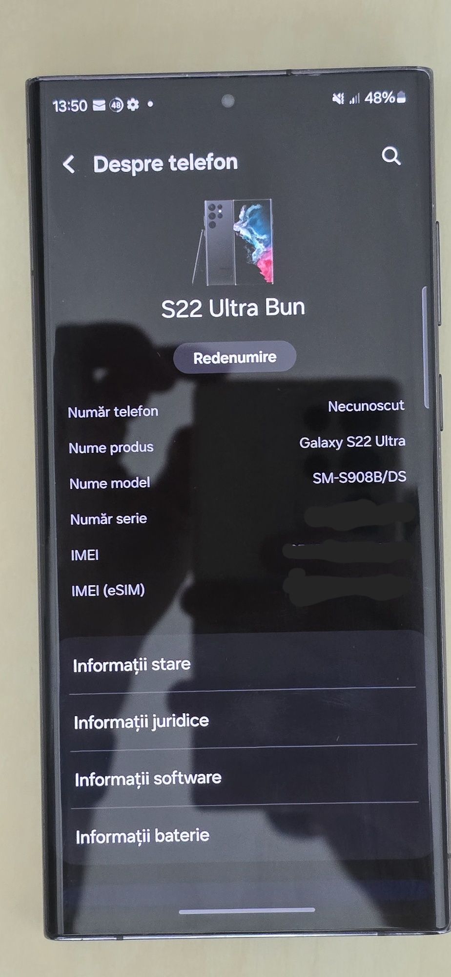 Samsung Galaxy S22 Ultra Negru 256GB