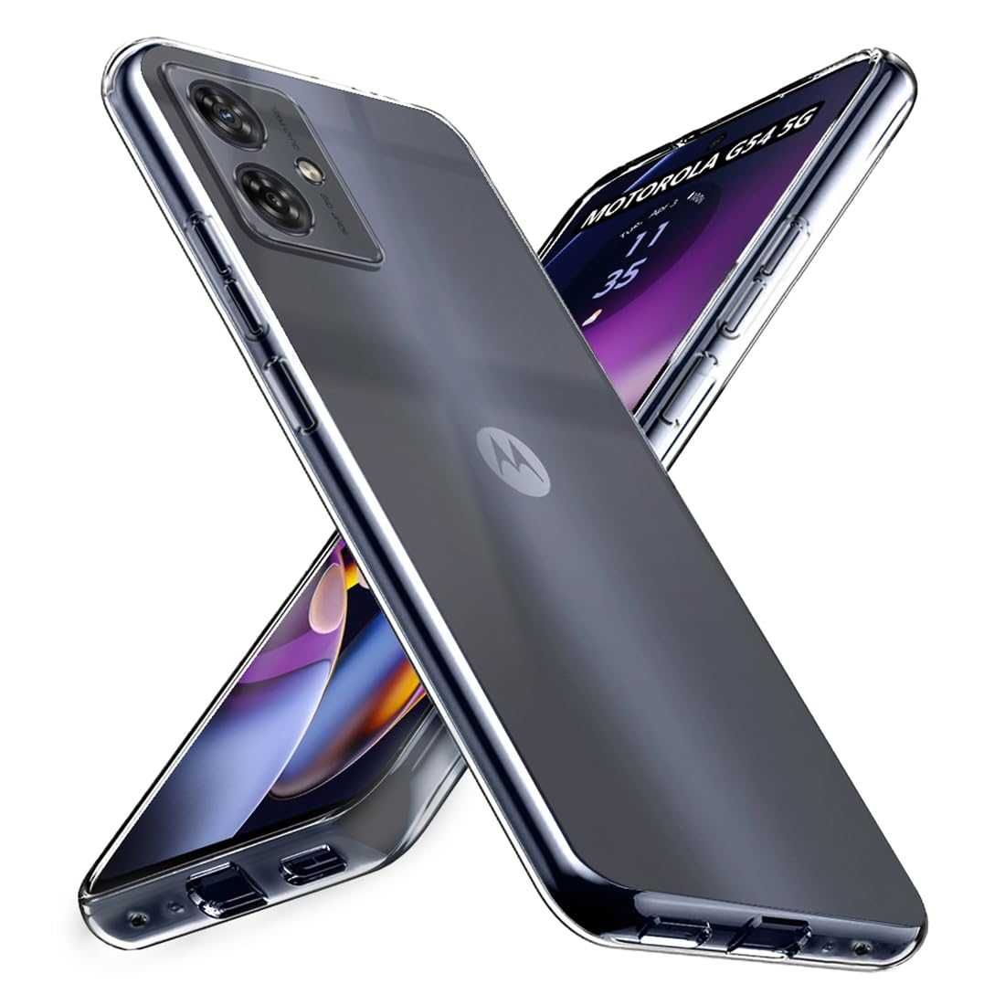 Motorola G54 5G / G54 Power - Силиконов Прозрачен Кейс Гръб 0.5MM