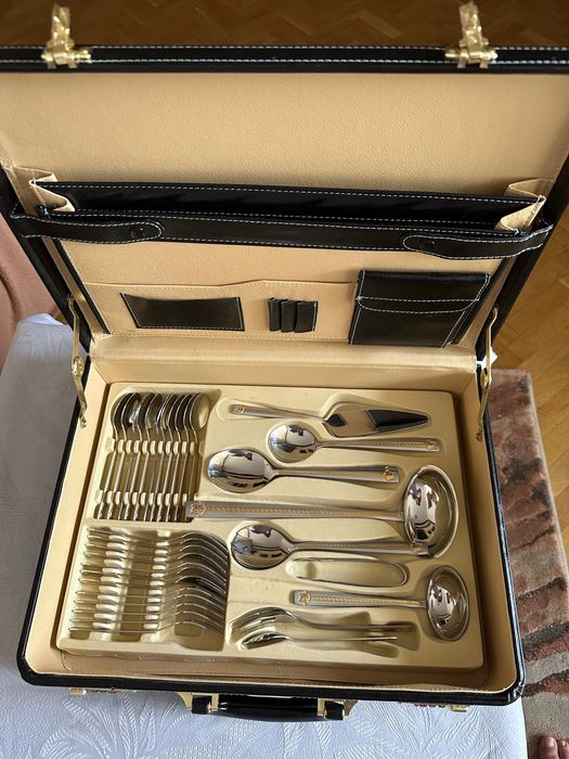 Комплект 12 човекa Bachmayer Solingen серия Италия Gold & Satin Finish