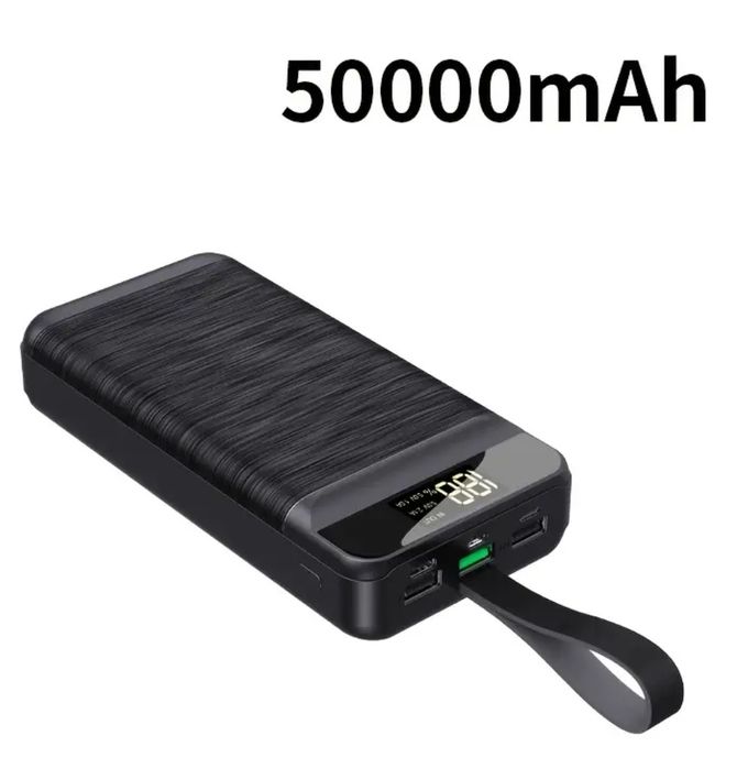 Baterie externa 50000mAh cu încărcare rapidă,afișaj LED și lanternă