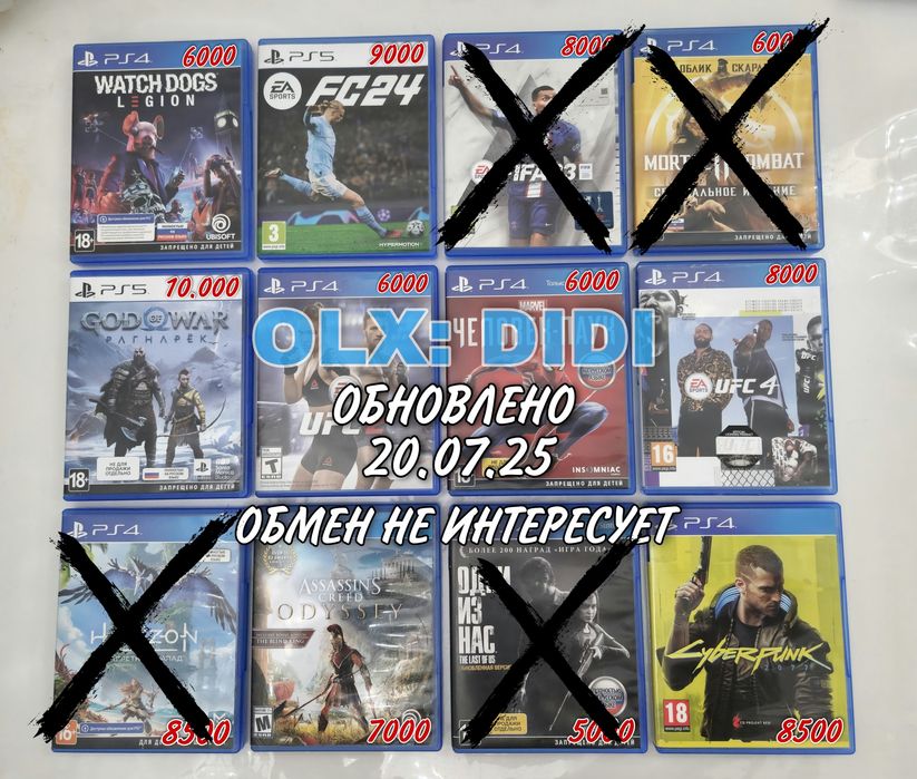 PS4 | PS5 || Диски - FC 24 | RDR2 | Horizon Запретный