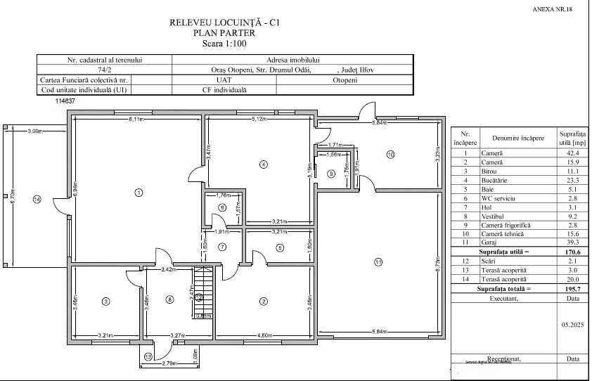 Vânzare casă individuală Otopeni - direct proprietar, teren 765mp