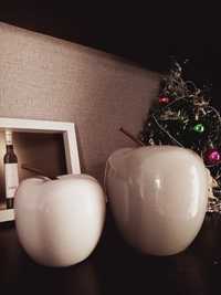 Декор для дома, фарфоровые яблочки