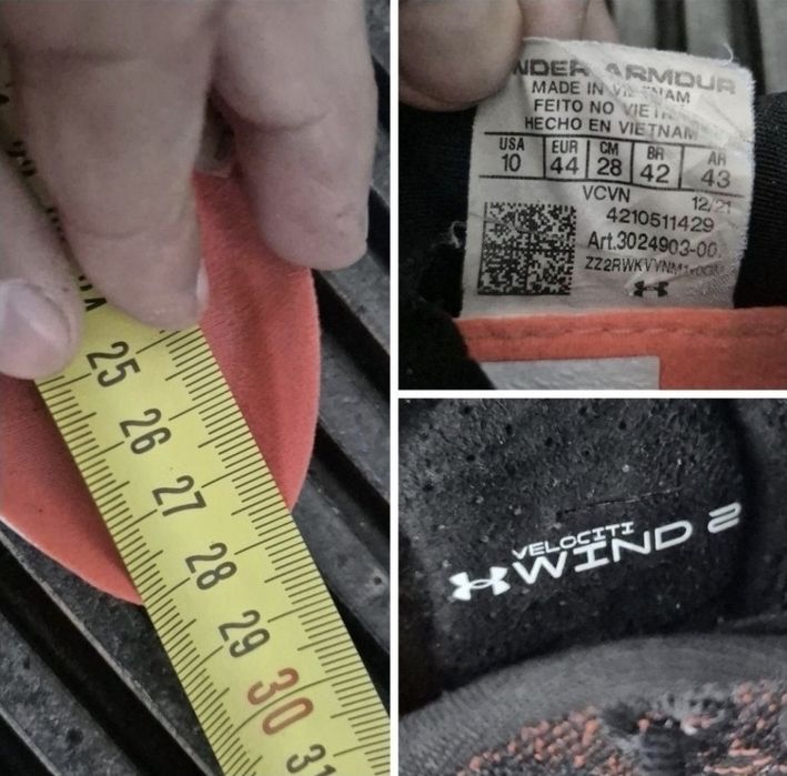 Pantofi sport Under Armour Flow Velociti Wind 2, Bluetooth - 44 fit 43