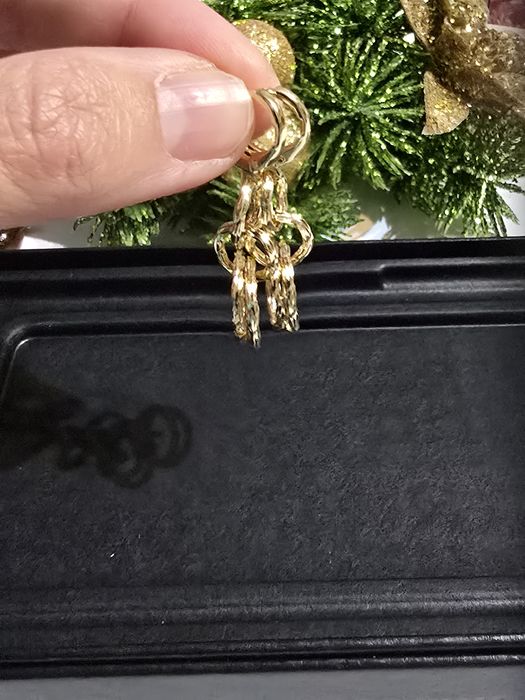 Cercei placati cu aur 14 karate