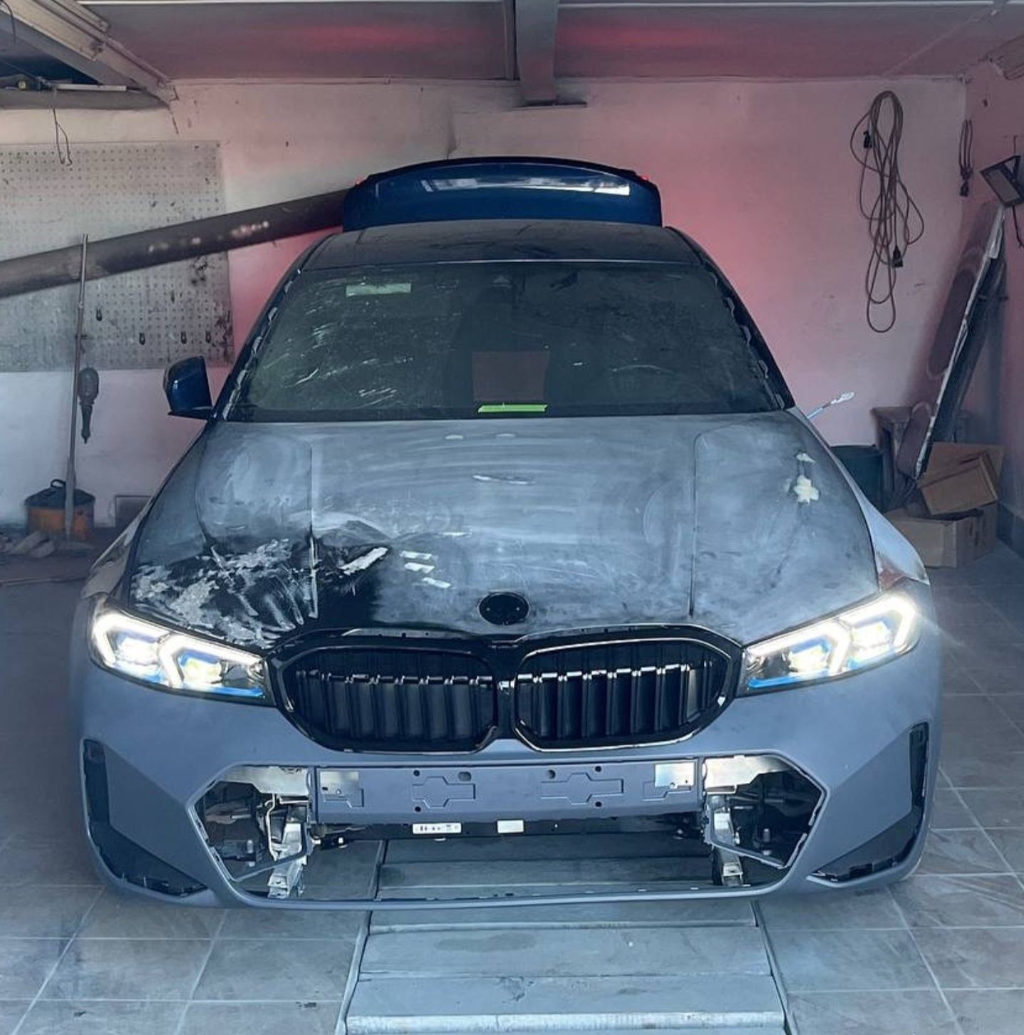 G20 LCI M340i пакет предна броня фарове задна броня дифузьор накрайниц