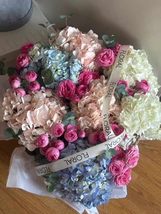 Корзина цветов объемные