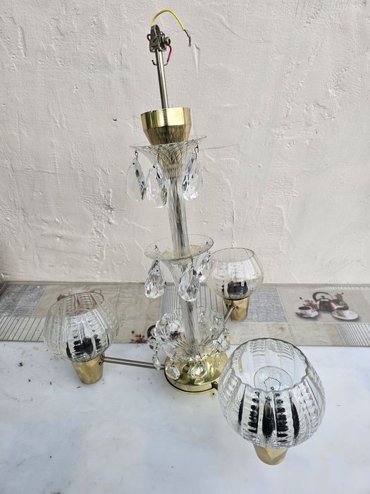 Люстра, стеклянная