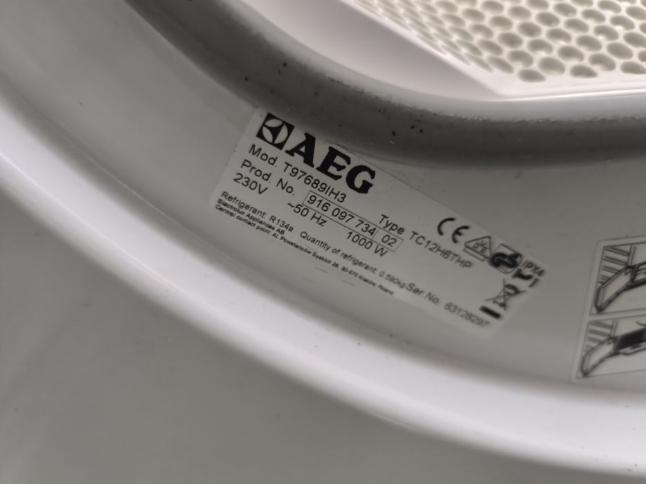 Сешилня AEG T97689IH3 - 8кг. термопомпа А+++  Топ Оферта.