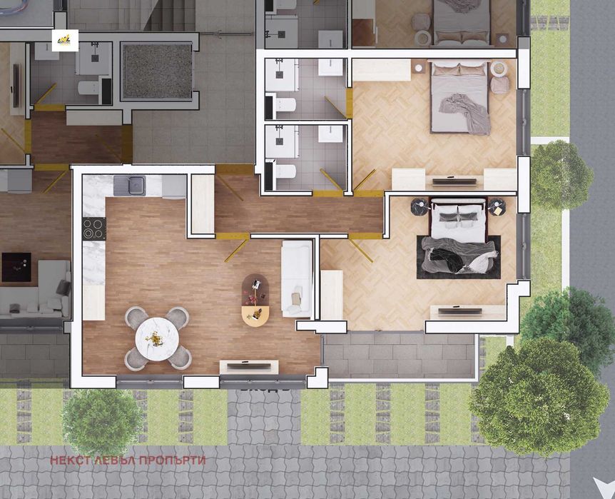 Продава се Тристаен апартамент в София, Люлин 9 - 108 кв.м за 1850 €/кв.м - Снимка #3