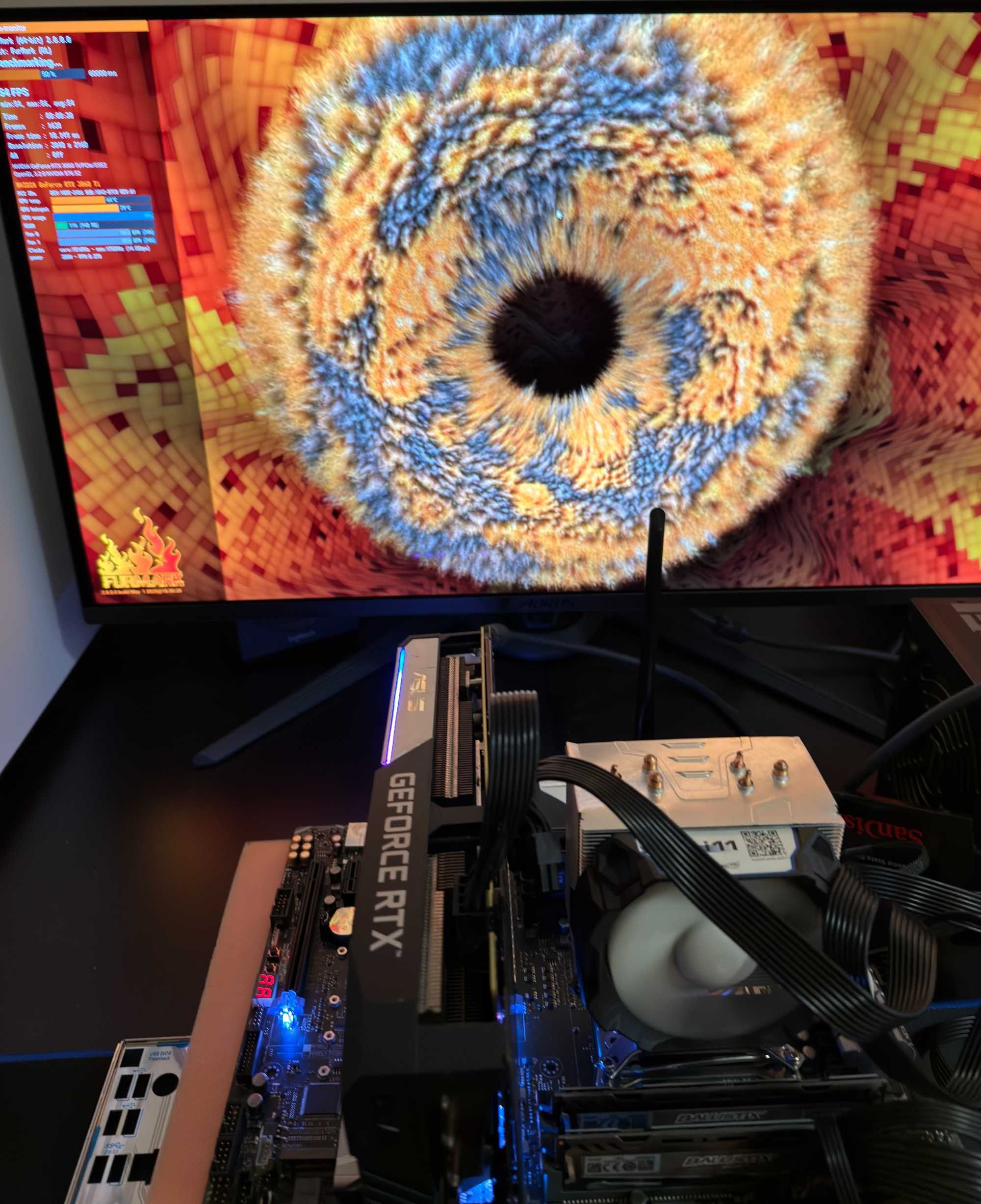 ТОП състояние Видео карта GPU ASUS Dual GeForce RTX 3060 Ti 8GB GDDR6