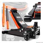 Cric hidraulic tip crocodil 3.5 tone, cu roti, 75-505 mm, 2 cilindrii,