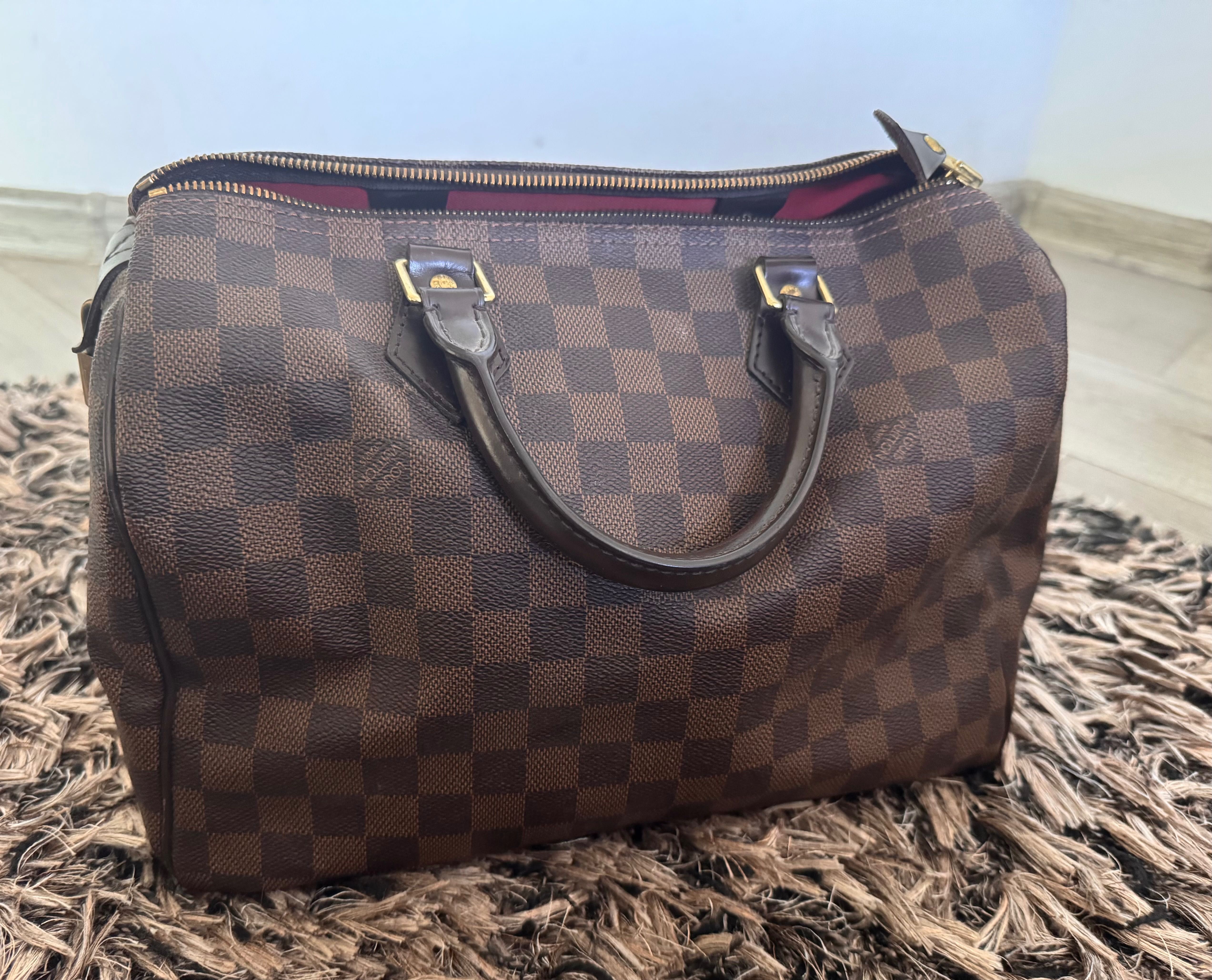 Geanta Louis Vuitton originala-piele naturală maro