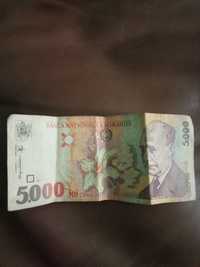 Vând bancnota de 5000 lei an 1998