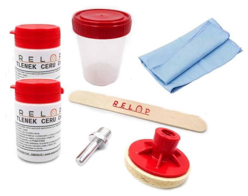 комплект за премахване на драскотини и полиране на стъкло relop ...